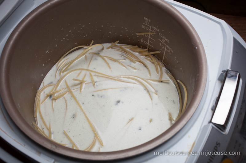 Recette de Pâtes au multicuiseur