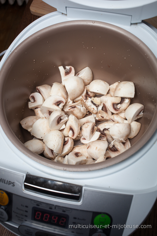 Champignons au multicuiseur