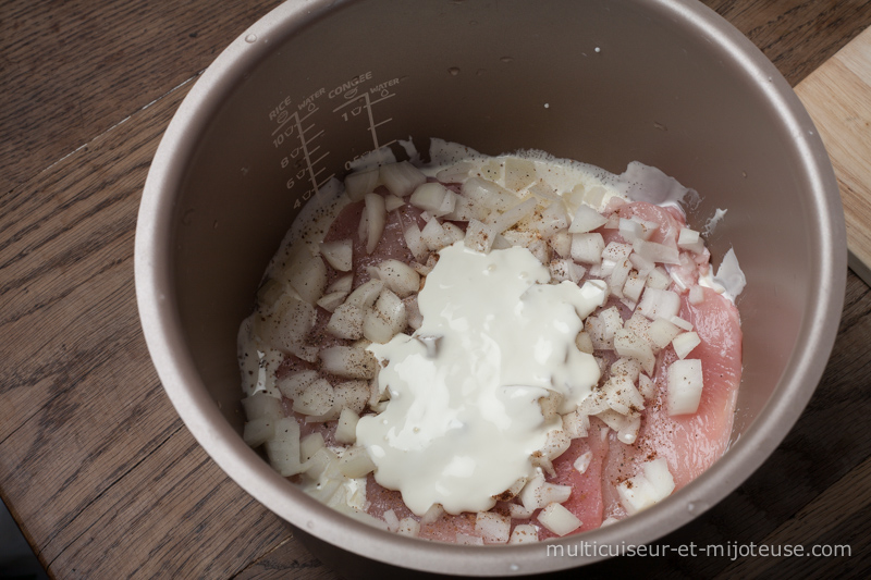 Escalopes à la crème au multicuiseur