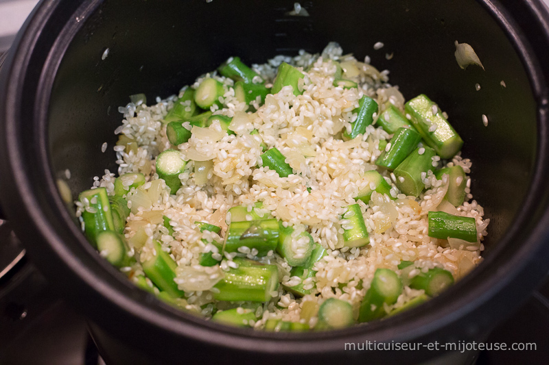 Risotto aux asperges au multicuiseur