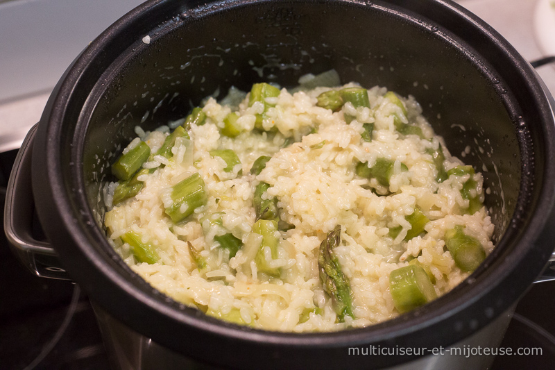 Préparation du risotto au multicuiseur