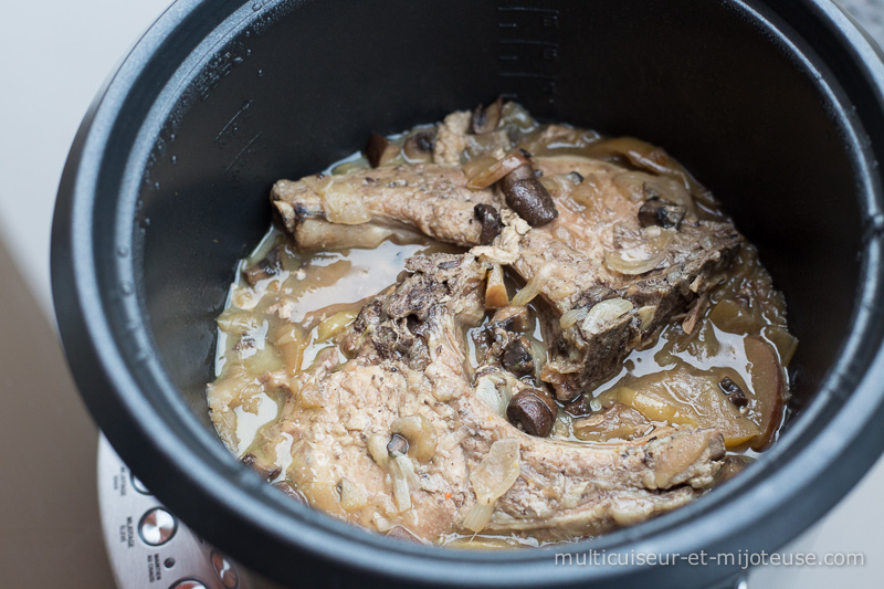 Côtelettes de porc aux champignons à la mijoteuse