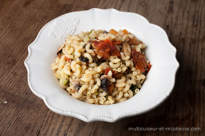 One-pot-pasta : coquillettes aux légumes d'été