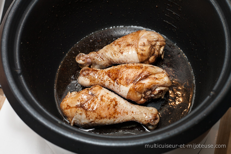 Multicuiseur : Pilons de poulets - sauce soja et balsamique