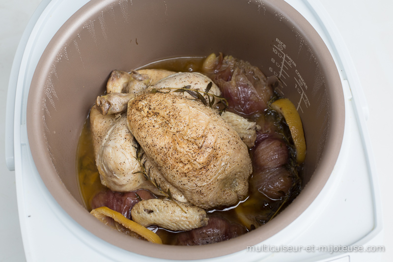 Poulet entier au multicuiseur – citron et romarin - Multicuiseur, Mijoteuse  & Co