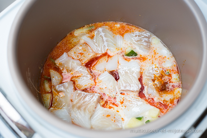 Curry de poisson au multicuiseur