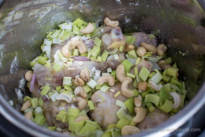 Multicuiseur : Pilons de poulet aux noix de Cajou