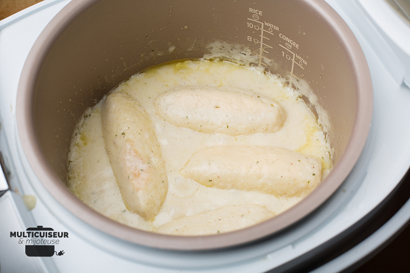 Quenelles béchamel au multicuiseur